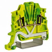 Пружинная клемма для заземления DKC Quadro 1,5мм?, желто-зеленый, ZHT400 | код. ZHT400 |  DKC